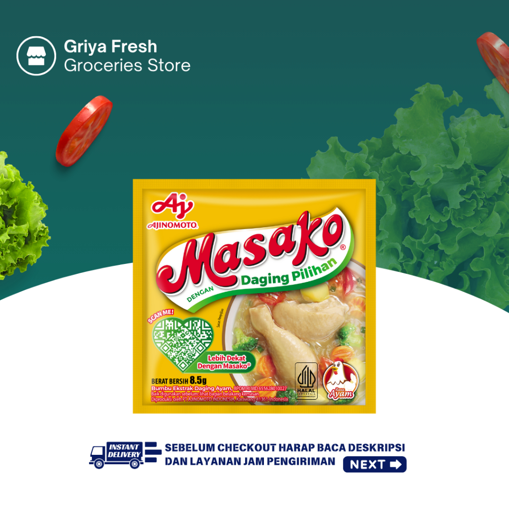 Jual Masako Rasa Ayam Sachet 1 pc - Kirim Instant | Shopee Indonesia