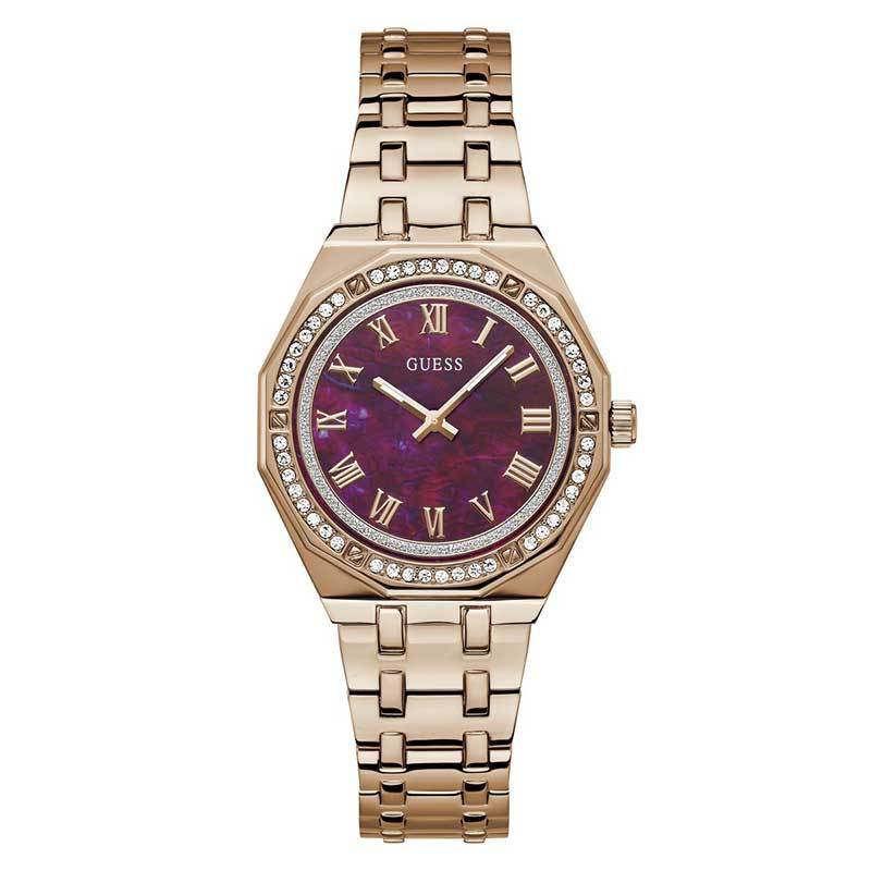 Guess Verlangen Quartz Analoog Horloge Analoog Horloge Roségoudkleurig Kast 100