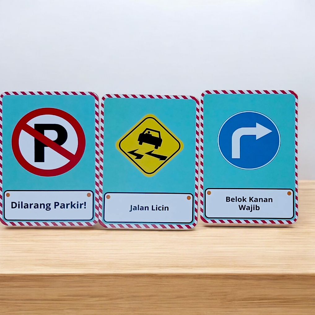 Jual Flash Card Rambu-Rambu Lalu Lintas Kartu Edukasi untuk Belajar ...