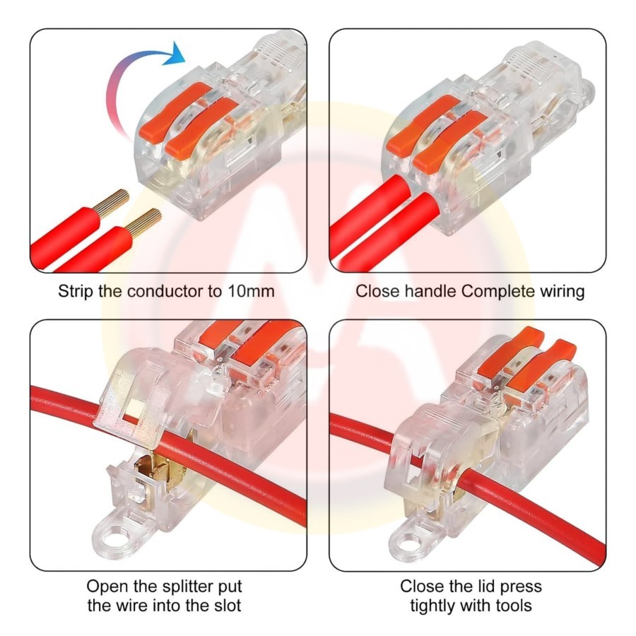 Jual Quick T-Type Stripping Wiring Connector Terminal Block 32A 250V ...
