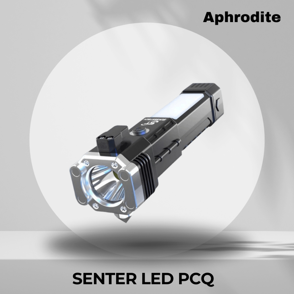 Jual SENTER LED PCQ CAHAYA TERANG SAFETY MULTIFUNGSI | Shopee Indonesia