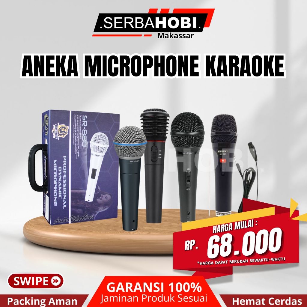 Jual ANEKA MICROPHONE WIRELESS / MICROPHONE KARAOKE | Shopee Indonesia