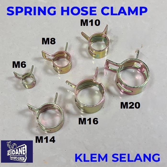 Jual Klem Klam Jepit Selang Bensin Oli Vakum Hawa Kompresor Radiator M6 ...