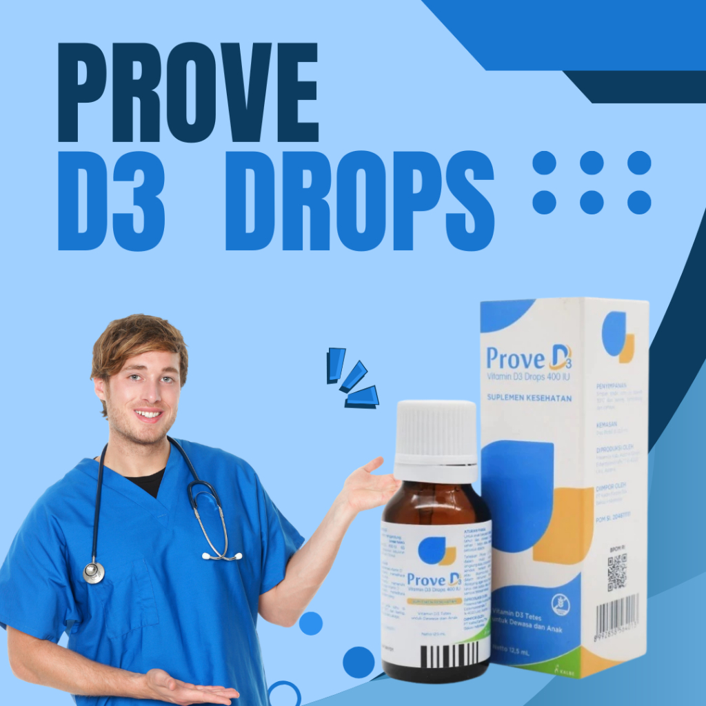 Jual Prove D Drop Tetes Vitamin D Anak 1 Botol 400 IU Sudah teruji BPOM ...