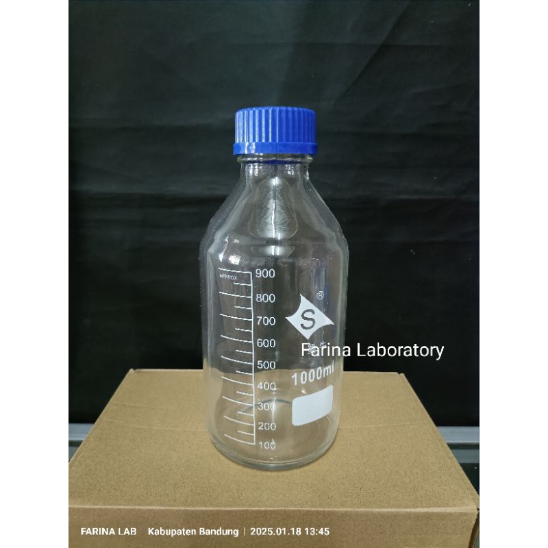 Jual Botol Sampel Sample Bottle Botol Laboratorium 1000ml RRC Shopee 
