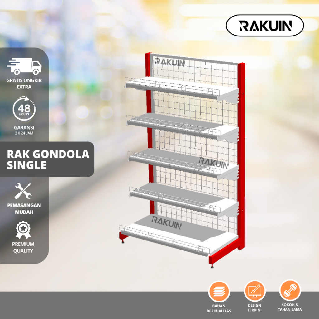 Jual RAK GONDOLA - RAK MINIMARKET EKONOMIS - RAK TOKO - RAKUIN | Shopee ...