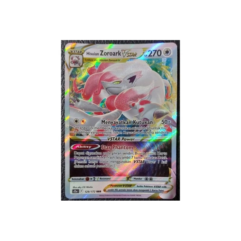 Hisuian Zoroark VSTAR SAR 234/172 S12a VSTAR Universe - Carta