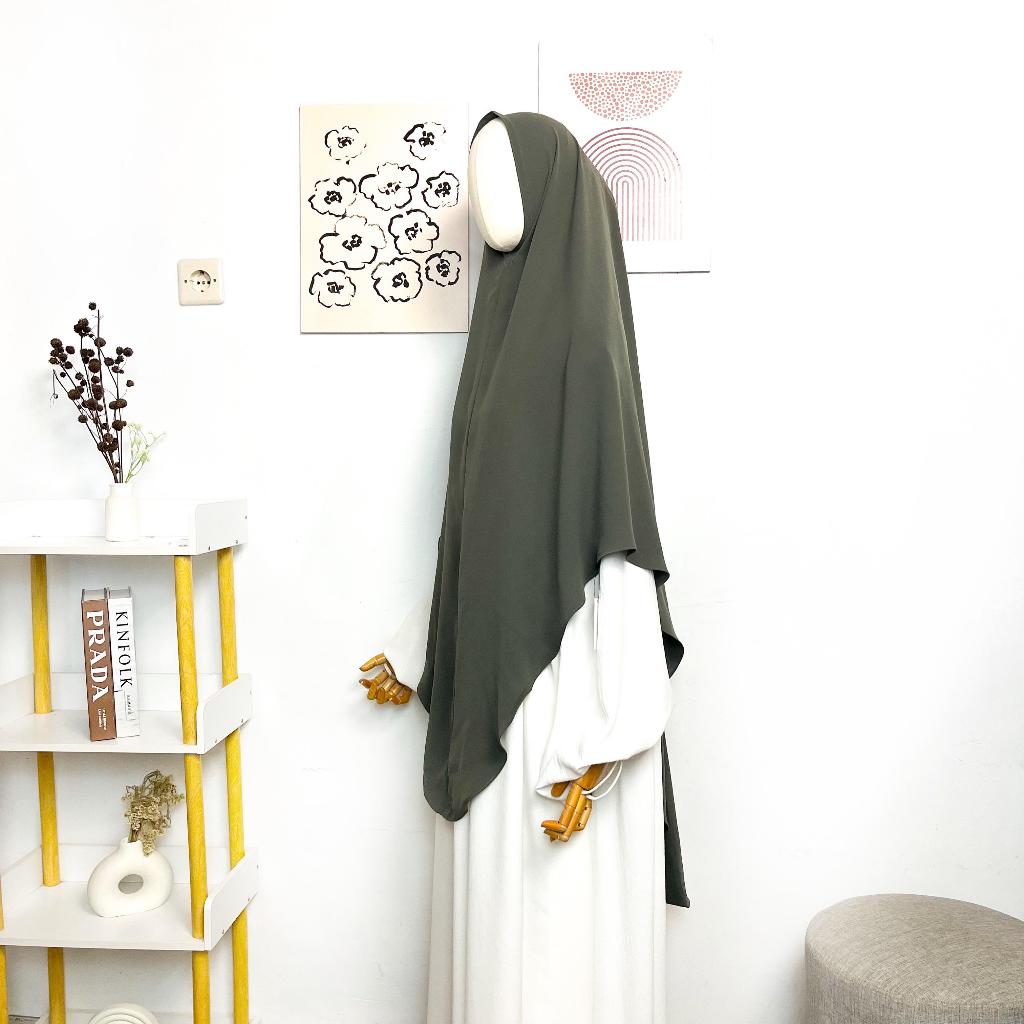 Tsurayya Khimar Jema Nonped Bahan Mazen Anti UV By Sultan Free Cadar Tali