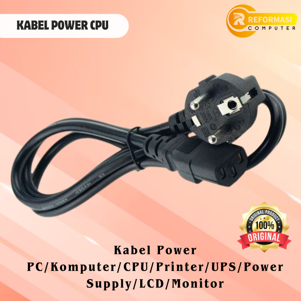 Jual Kabel Power CPU Panjang 1.8 Meter | Shopee Indonesia
