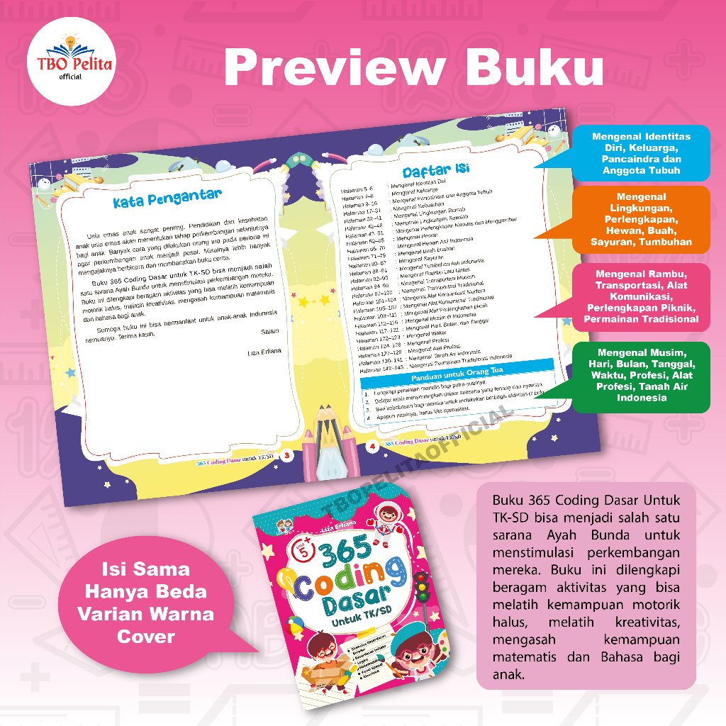 Jual 365 Coding Dasar anak TK-SD | Shopee Indonesia