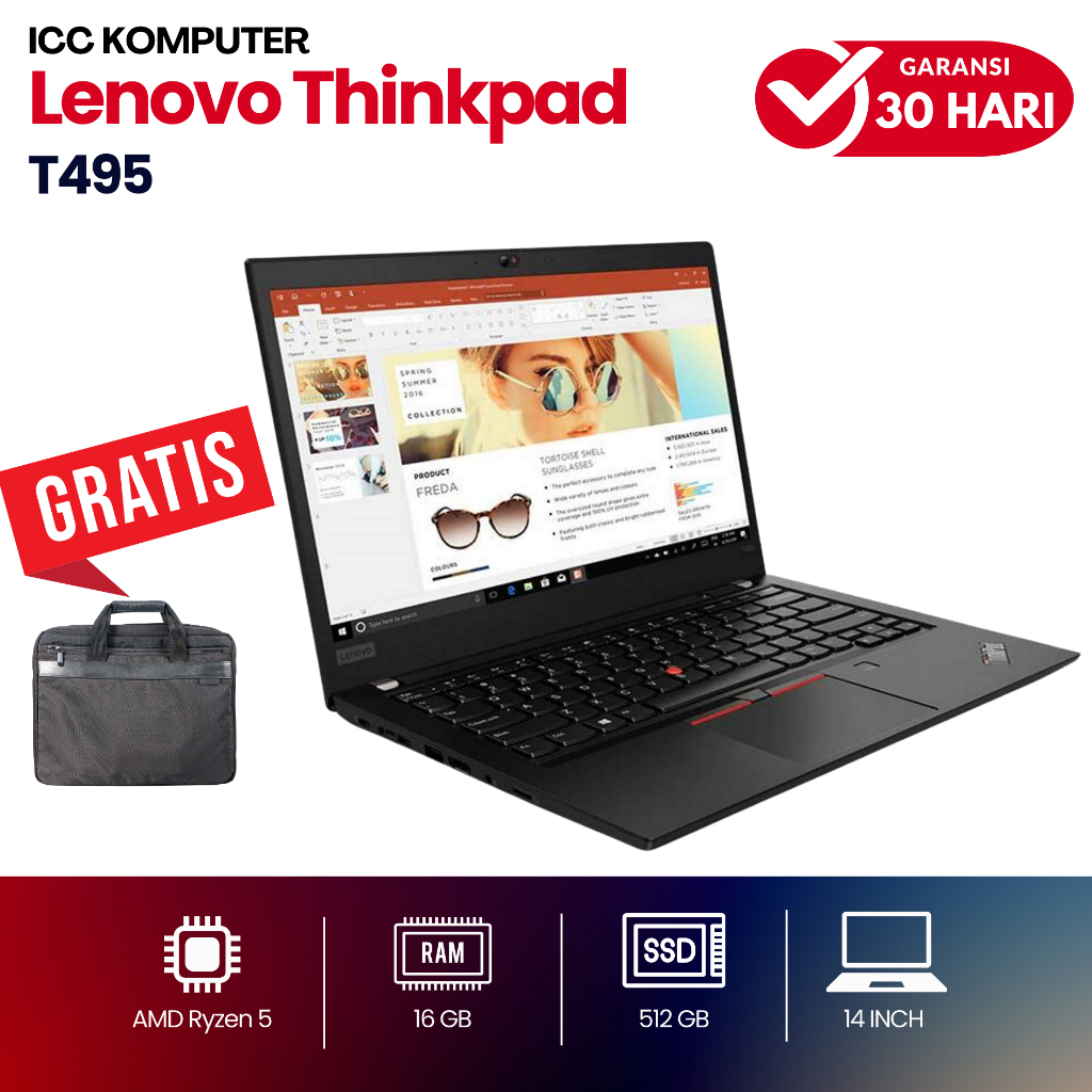 Jual Lenovo Thinkpad T495/T495s Ryzen 5 Ram 16GB SSD 512GB - Layar 14 ...