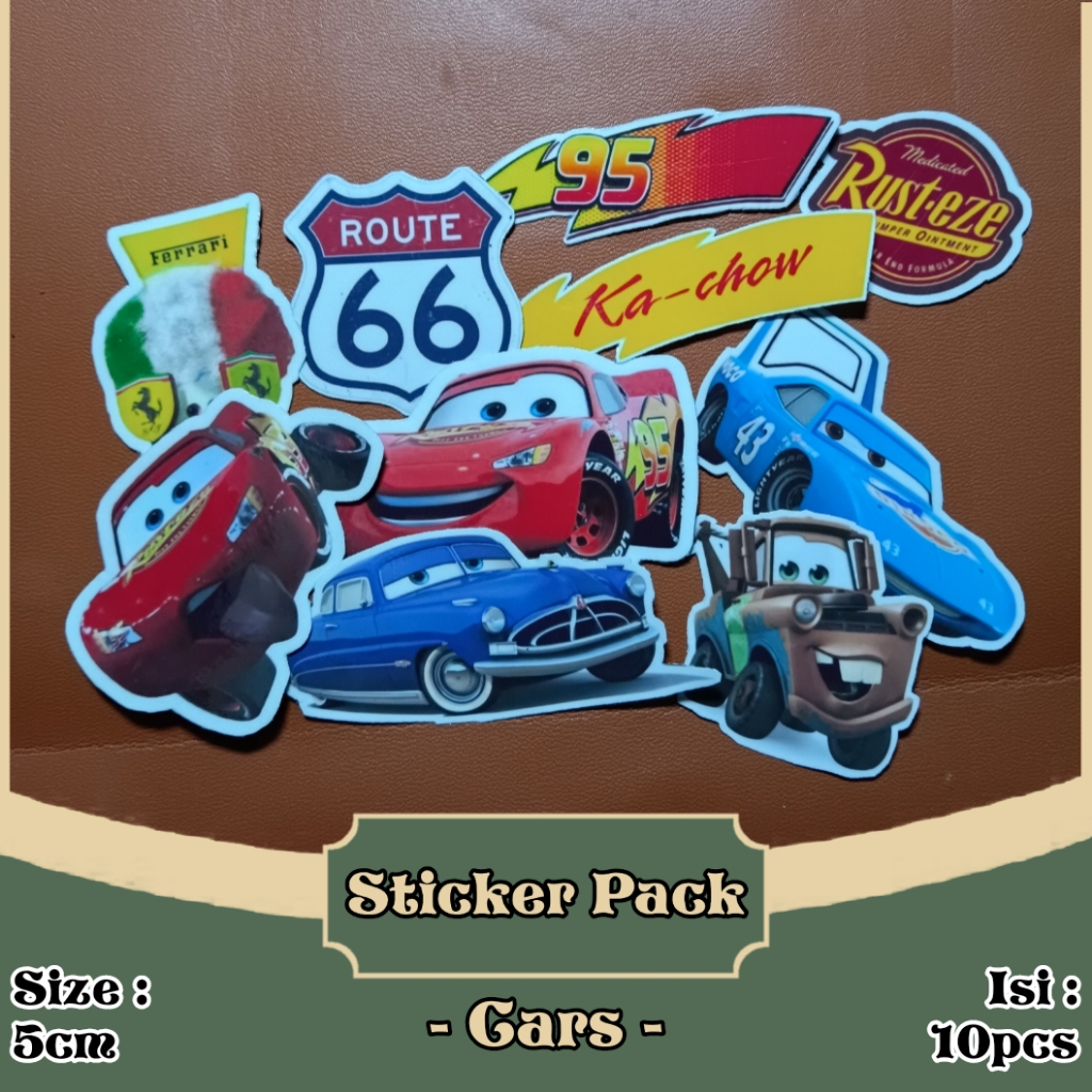 Jual Sticker Pack Cars | 10pcs | 5cm | Shopee Indonesia