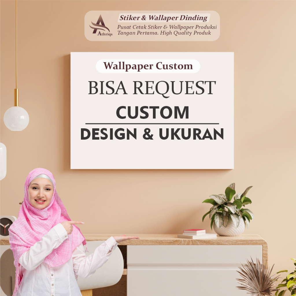 Jual Wallpaper Dinding Custom ( Bisa Request Design & Ukuran ) Stiker ...