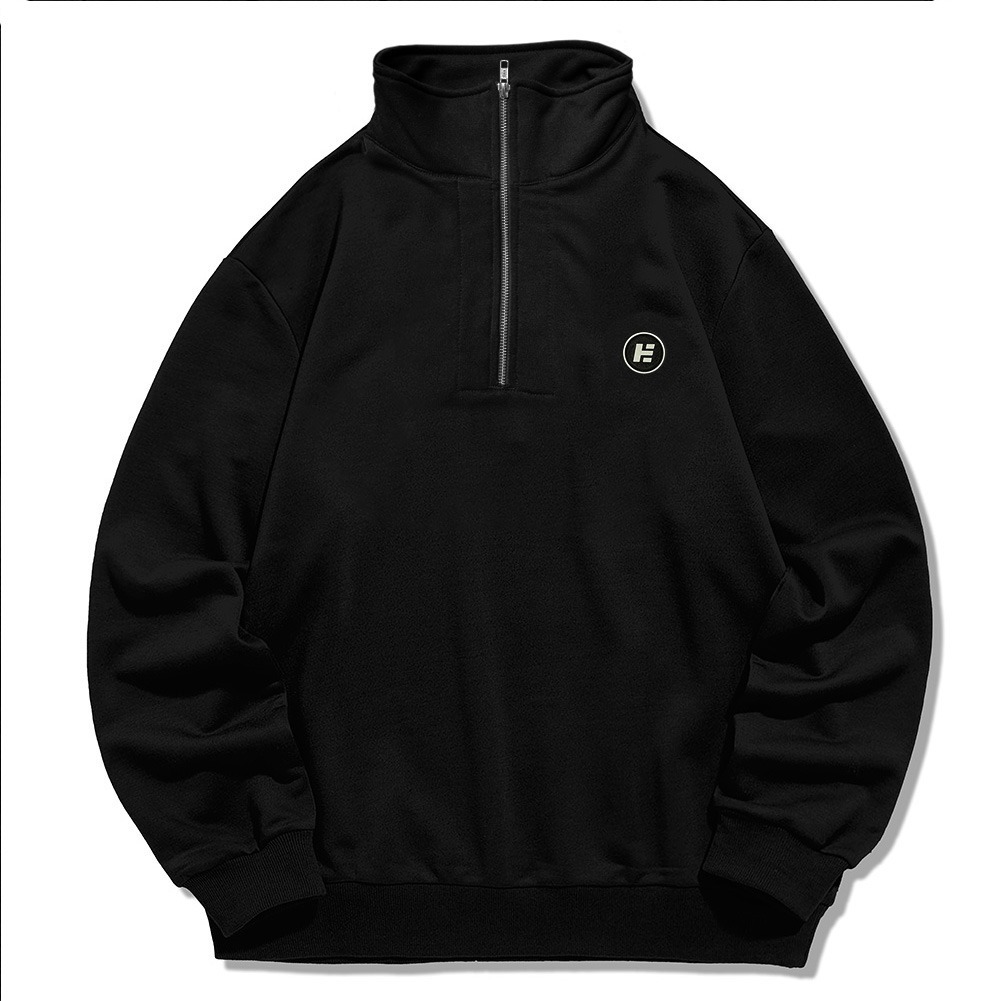 Jual Hemdev Jacket Halfzip Fern Black | Shopee Indonesia