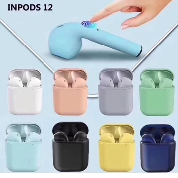 Headset Bluetooth Tws Inpods I12 Earphone Bluetooth 5.0 Wireless