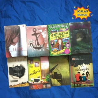 BUKU NOVEL ORIGINAL NOVEL ROMANCE/ NOVEL FIKSI SEJARAH / NOVEL FANTASI / NOVEL SASTRA / BUKU KELUARGAKU / NOVEL DARI SURGA / NOVEL MEMORIA / NOVEL SONG OF WILL / NOVEL THE MAGICANS / NOVEL EMERALD STAR / NOVEL MY WICKED PIRATE / NOVEL AFTER