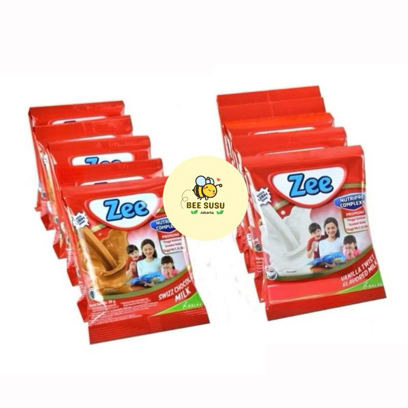 Jual Zee Sachet Renceng Coklat & Vanila 10Sachet x 38gr | Shopee Indonesia