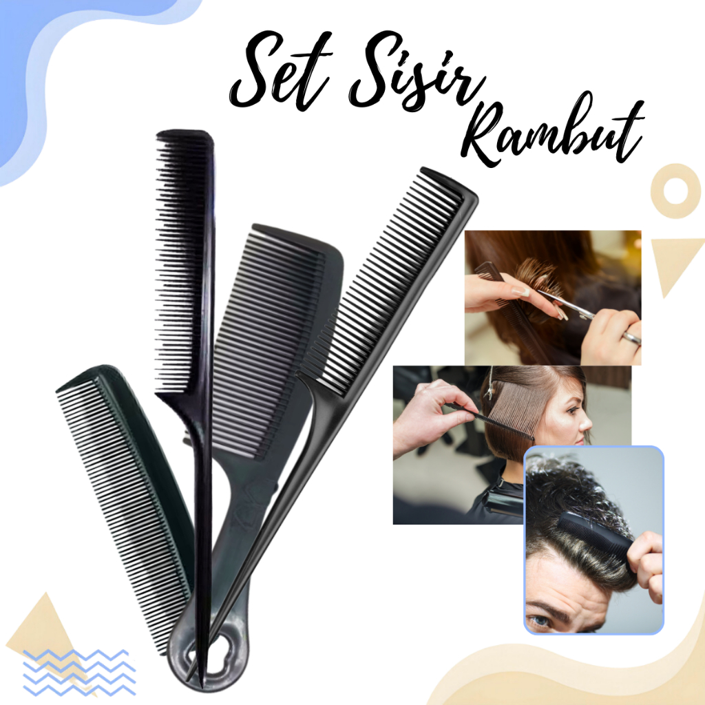 Jual Sisir set pangkas rambut hair style barbershop pria dan wanita ...