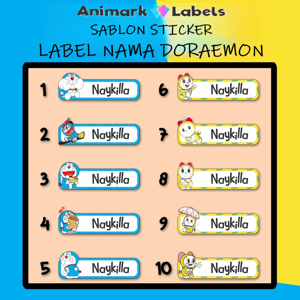 Jual AniLab Sticker / LABEL CUSTOM NAMA Kain Sablon Setrika Label Baju ...