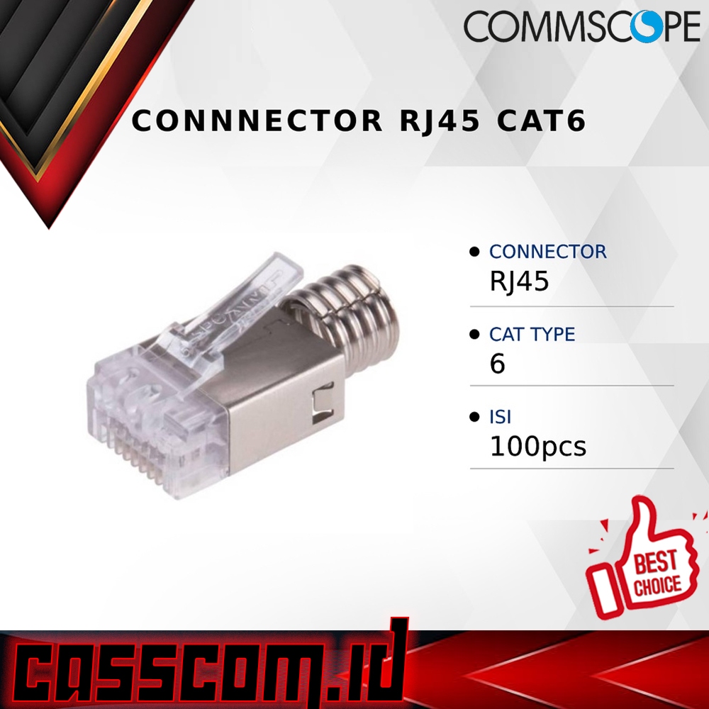 Jual Connector LAN RJ45 Cat6 COMMSCOPE resmi original Cat.6 | Shopee ...