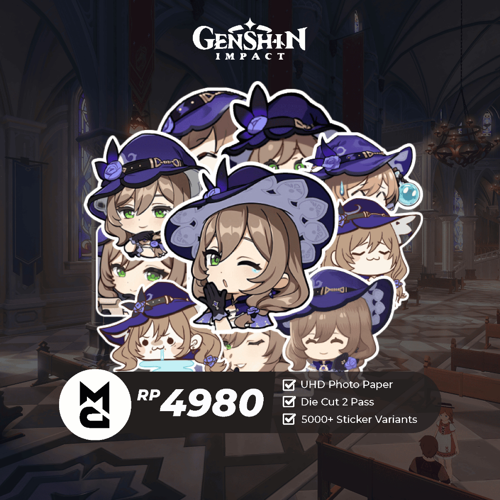 Jual Sticker Genshin Impact Lisa Sticker Anime Aesthetic Lucu Sticker ...