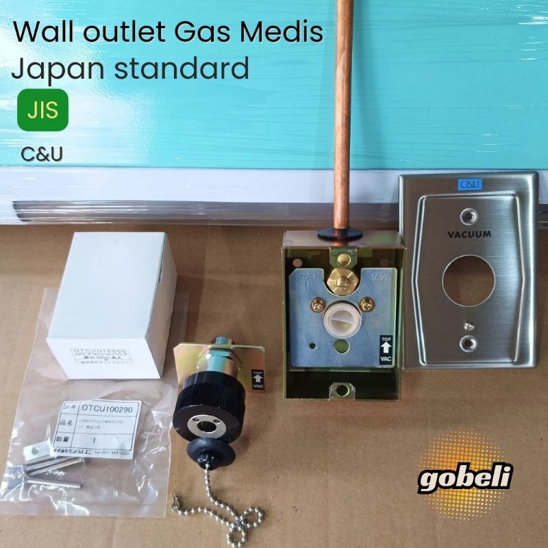 Jual C&U Wall Outlet Oxygen gas medis untuk Rumah Sakit JAPAN Standard ...