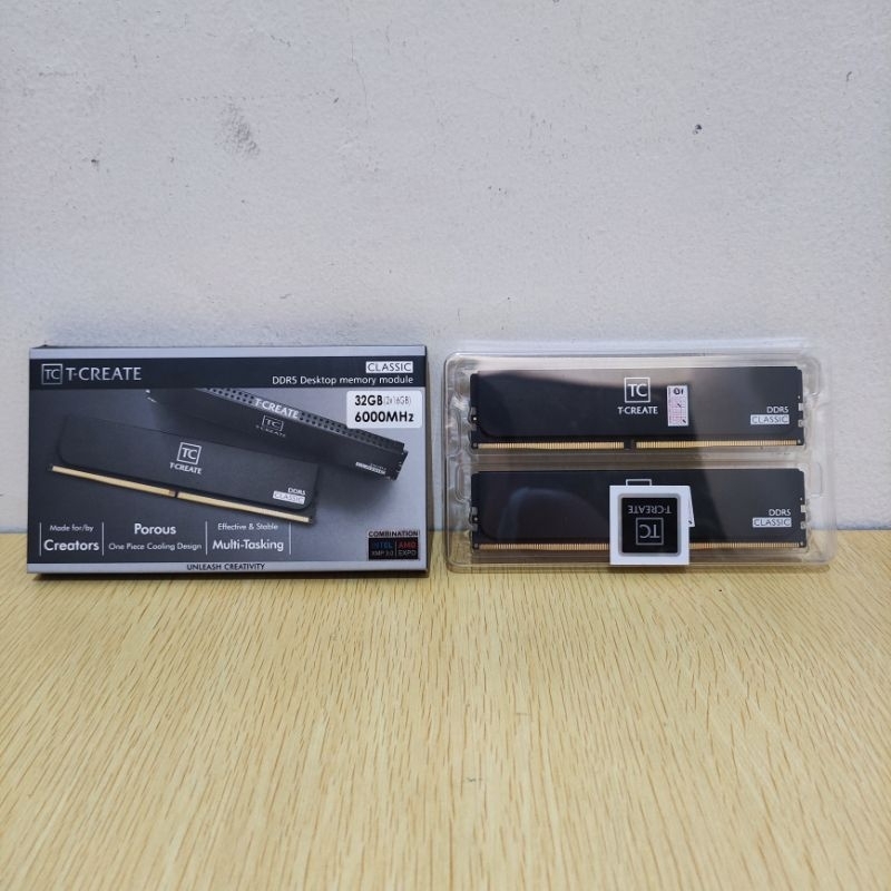 Jual RAM TEAM T-CREATE CLASSIC 32GB (2x16GB) DDR5 6000MHz | Shopee ...