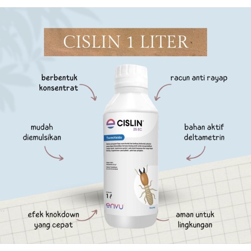 Jual CISLIN 25EC ANTI RAYAP BAYER ORIGINAL CAIRAN PEMBASMI RACUN KOLONI ...