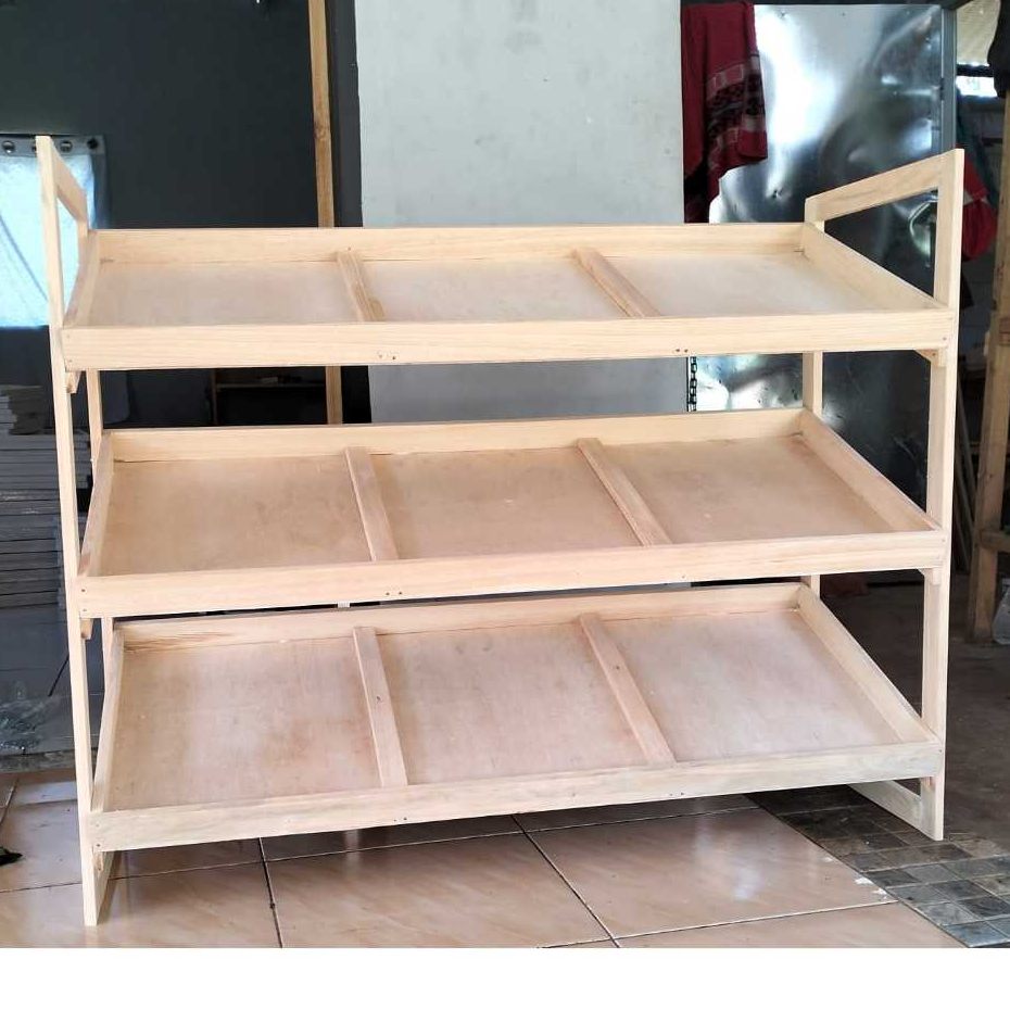 Jual Rak Sayuran/ Rak Buah /Rak Display Makanan/Rak Roti / Rak 3 Susun ...