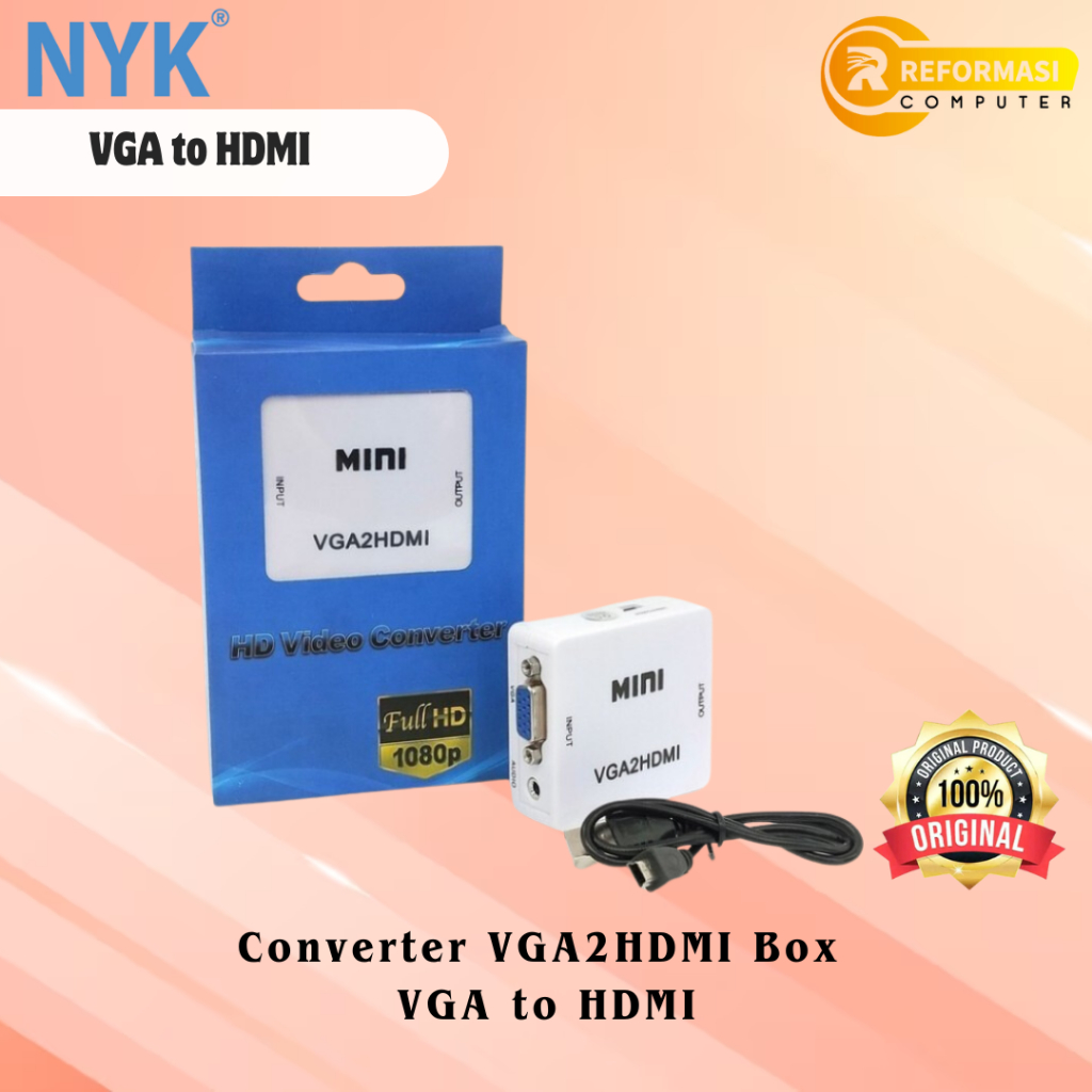 Jual Converter VGA To HDMI Terlengkap & Harga Terbaru Agustus 2026 ...