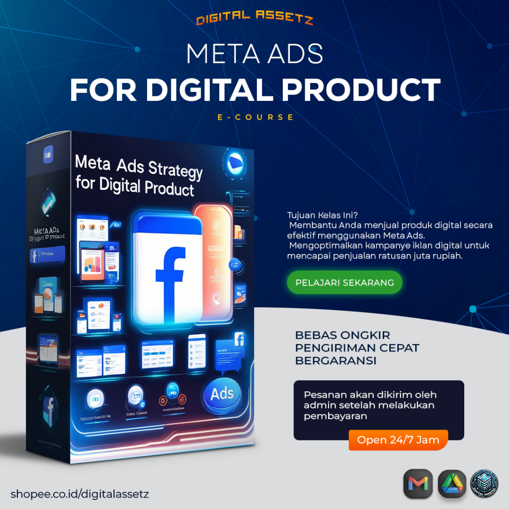 Jual Meta Ads Strategy Digital Product | Shopee Indonesia