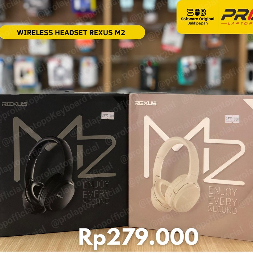 Jual Rexus Headset Bluetooth Wireless M2 | Shopee Indonesia