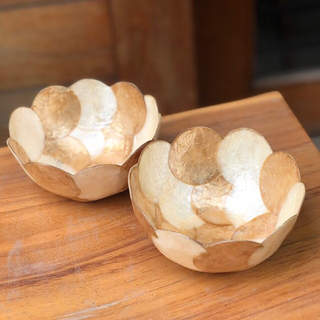 Jual NAGAREY - Mangkok Kerang / Shell Bowl in Gold / Mangkok Dekorasi ...