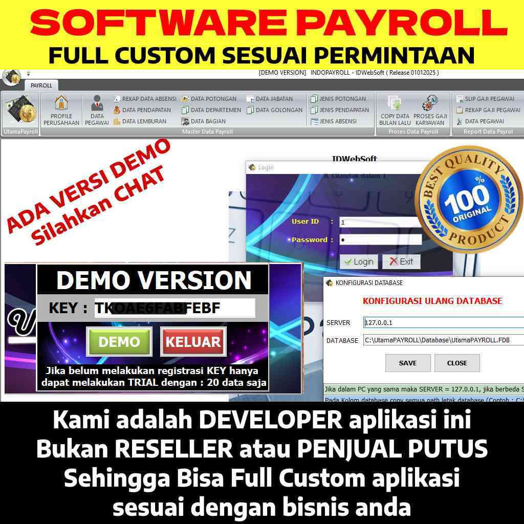 Jual Software Payroll Full Custom Sesuai Permintaan | Shopee Indonesia