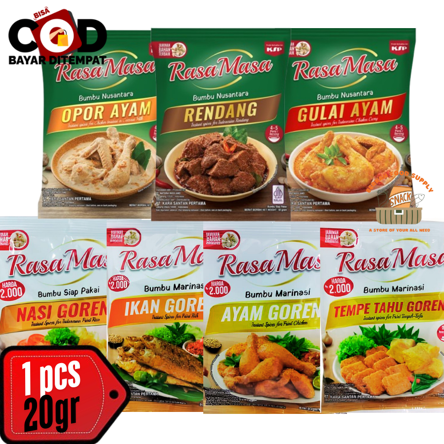 Jual [ BERKAH ] Rasa Masa Bumbu Nusantara 40gr Sayur Lodeh Gulai Ayam ...