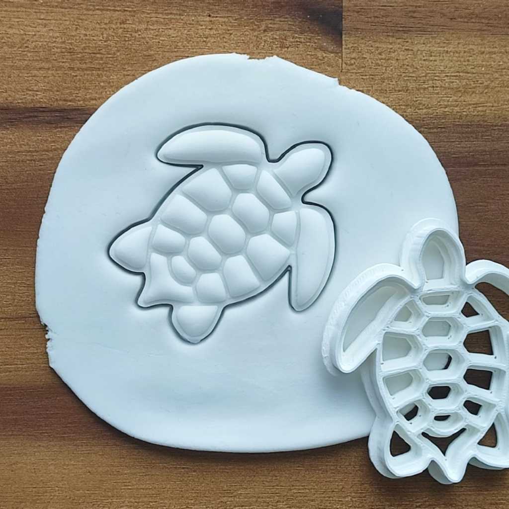 Jual Turtle cookie cutter new pemotong dan stamp | Shopee Indonesia