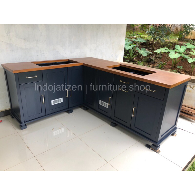 kichen set costum kayu jati