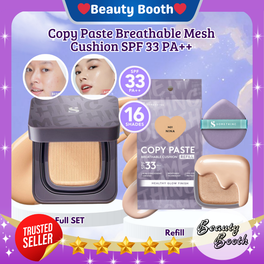Jual (DISKON 50%) SOMETHINC Copy Paste Breathable Mesh Cushion SPF 33 ...