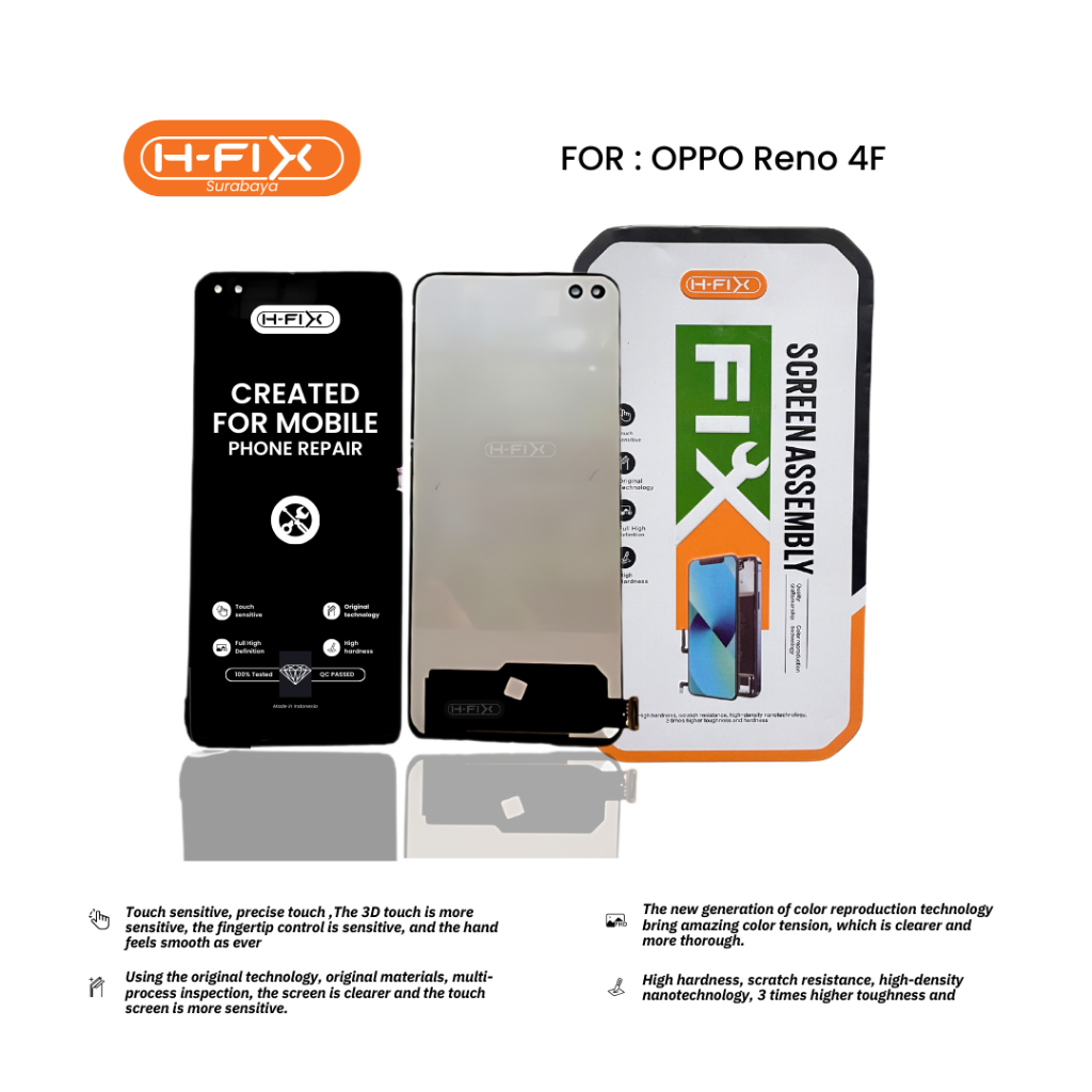 Jual H-Fix Lcd Oppo Reno 4 / Reno 4F Fullset Touchscreen Best Quallity ...