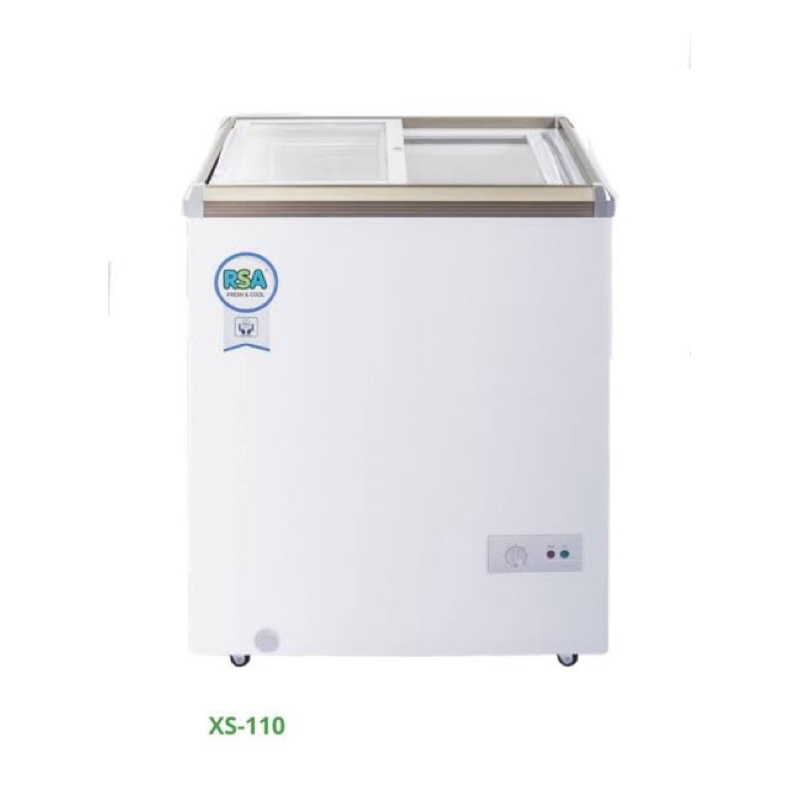 Jual Box freezer 100L kaca sliding rsa xs 110 chest freezer rsa xs 110 ...