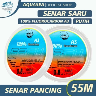 Senar Pancing Putih Panjang 55m Nilon Saru Memancing  Pancing Ikan  Senar Pancing Nilon  Terlihat