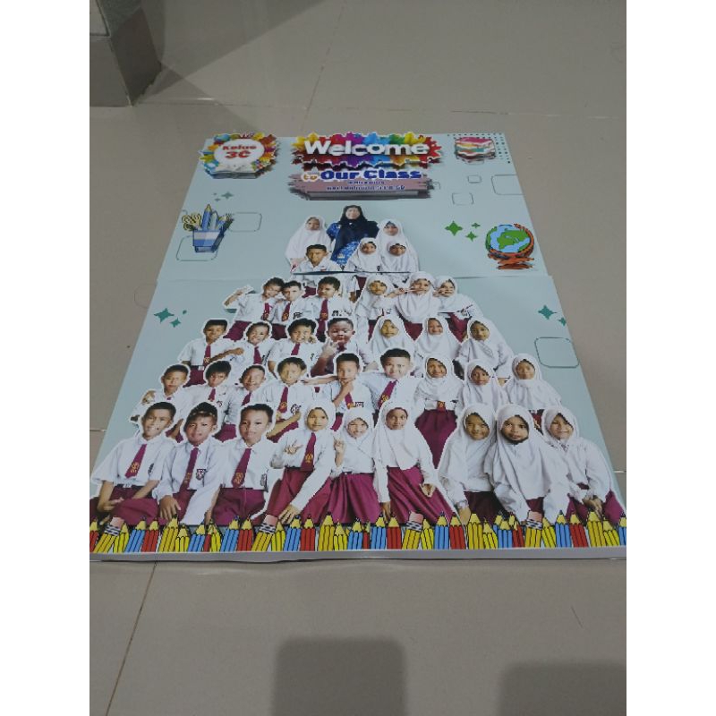 Jual Poster welcome to our class design 3D | Shopee Indonesia