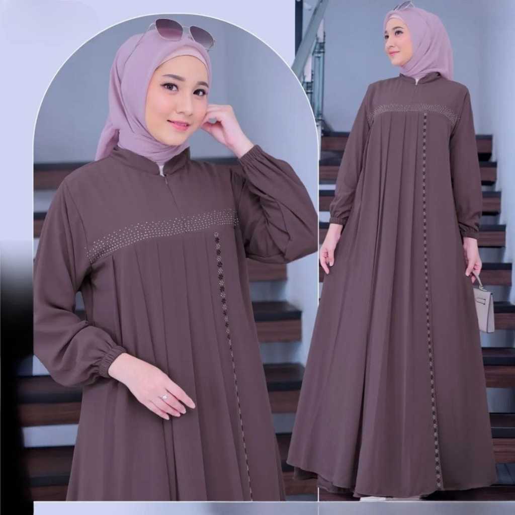 Jual Azhar Busana Shop Azzahra Dress Kondangan Wanita Viral Ceruty ...