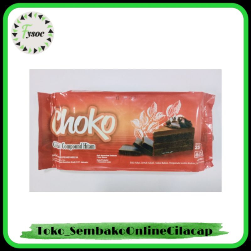 Jual CHOCO COKLAT BATANG | NESTA CHOCO 250GR | DARK COMPOUND CHOCOLATE ...
