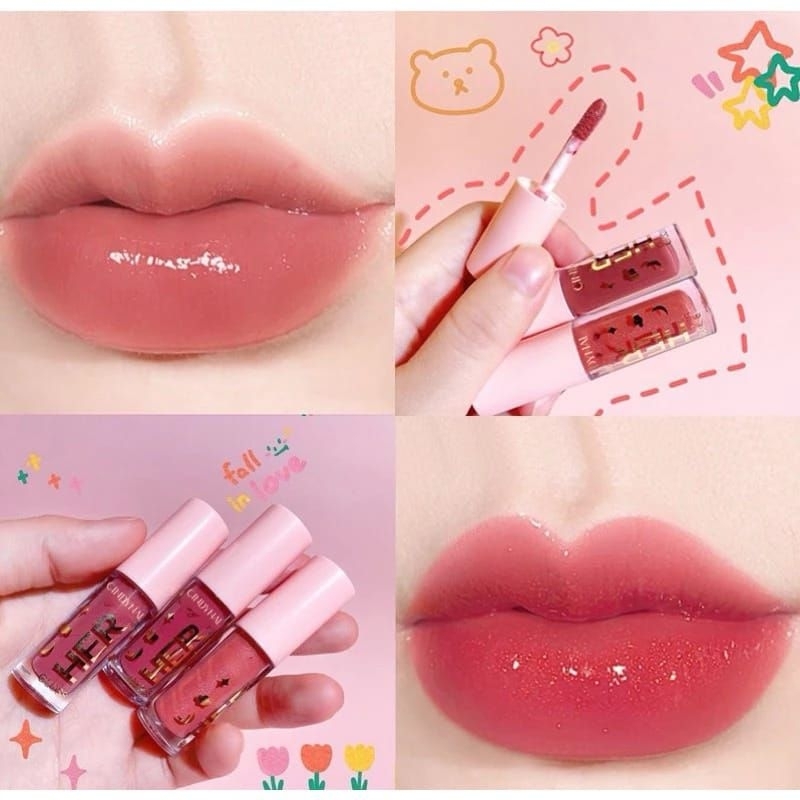 Jual DRAGONRANEE Her Lip Gloss Waterproof Lipstick Waterproof Lip Glaze ...