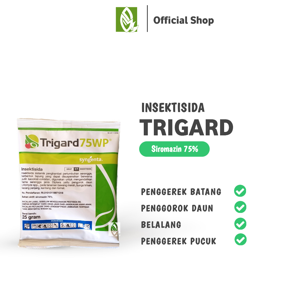 Jual INSEKTISIDA TRIGARD 75WP KEMASAN 25GRAM PENGHAMBAT PERTUMBUHAN ...