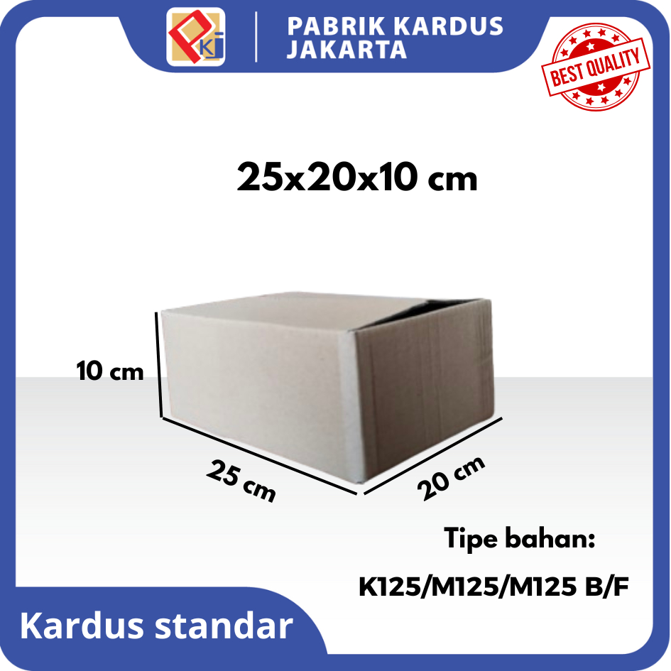 Jual Kardus Standar | Box Packing Multifungsi Uk 25x20x10 cm ( 10 PCS ...