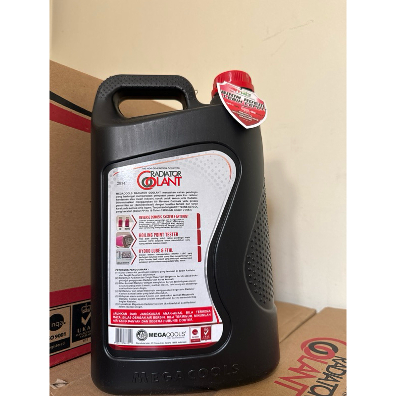 Jual AIR RADIATOR COOLANT 5LITER MEGACOOL “MERAH” | Shopee Indonesia