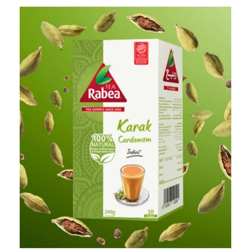 Jual Rabea Chai Karak 10 pcs Karak Tea Rabea 200 Gram isi 10 Teh Karak ...
