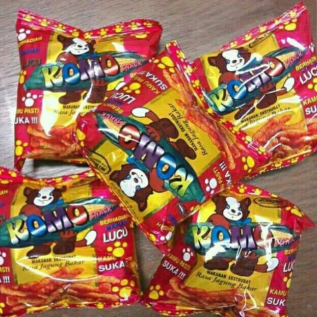 Jual [ BERKAH ] Komo Snack Chiki Komo Ciki Rasa Jagung Bakar Renceng ...
